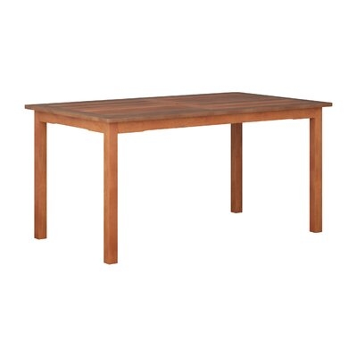 Red Barrel Studio® Katishia Whitewashed Hardwood Outdoor Dining Table - Image 0
