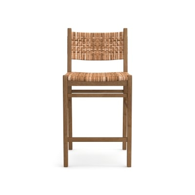 Sullivan Woven Dining Counter Stool, Natural - Image 1