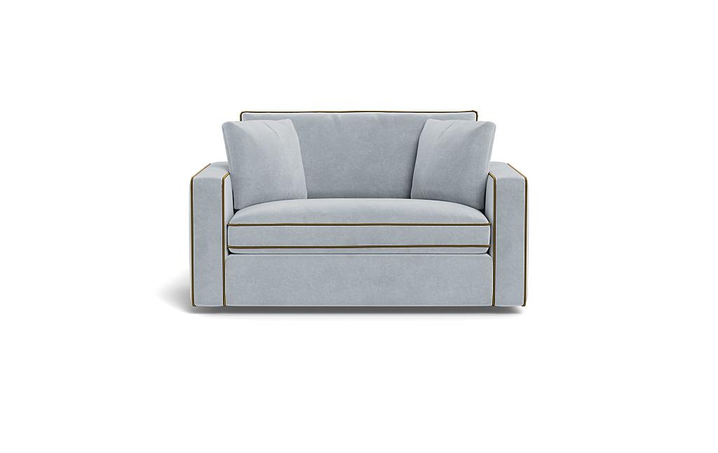 James Twin Sleeper Sofa with Contrast Piping - Image 0