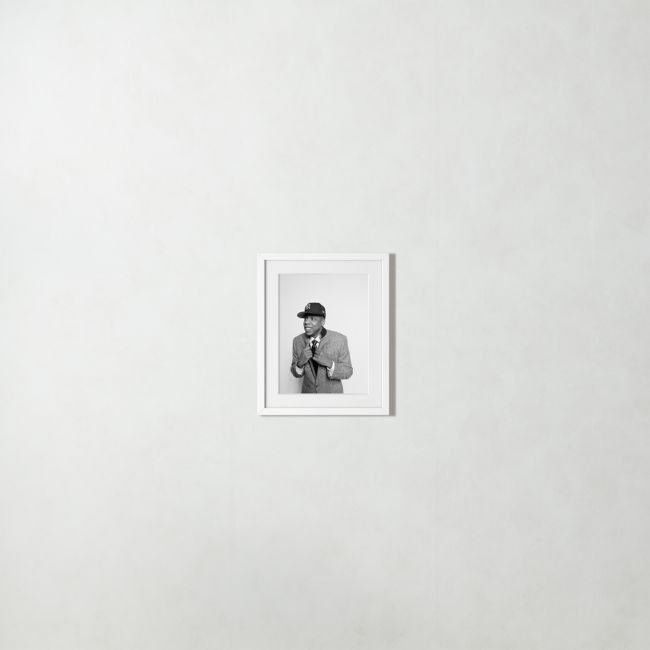 'Jay Z at MILK Studios' Photographic Print in White Frame 17.5"x21.5" - Image 0