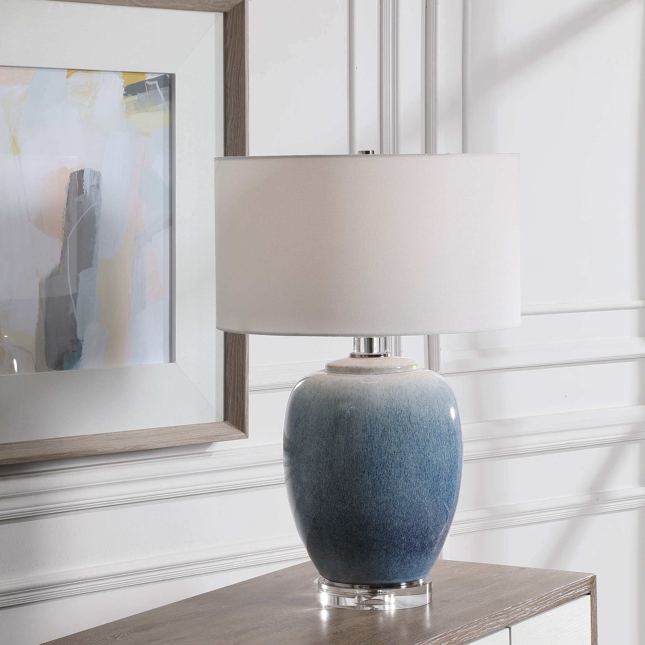 Blue Waters Ceramic Table Lamp - Image 1