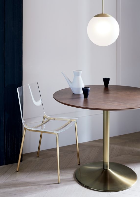 Odyssey Brass/Wood Dining Table - Image 1