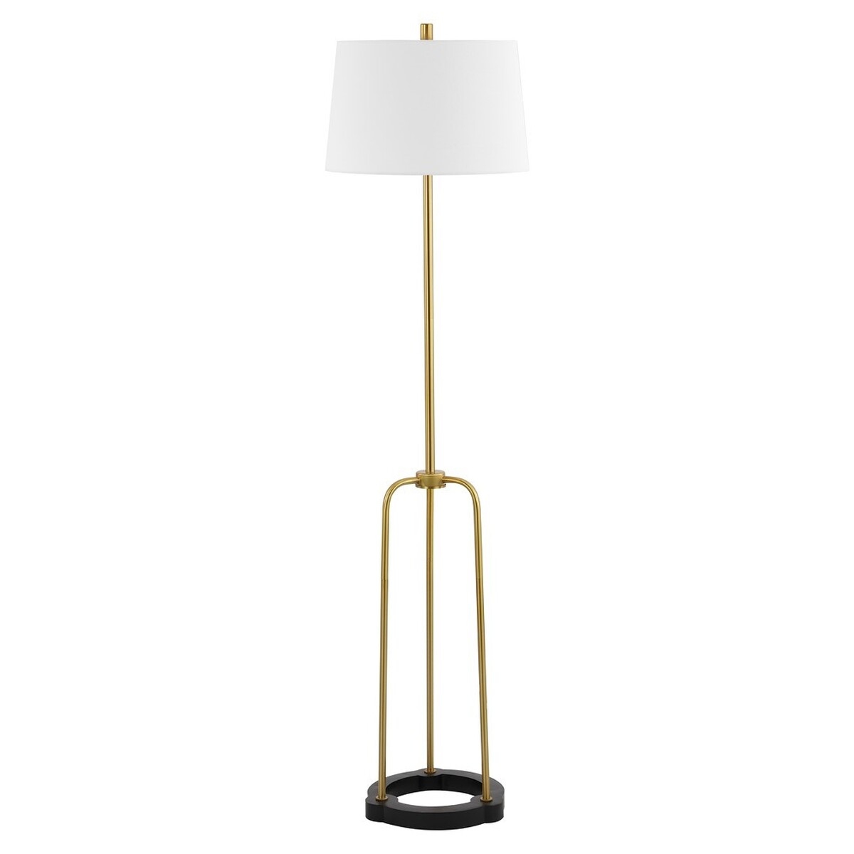 Lydie 62" Floor Lamp - Brass / Black - Safavieh - Image 0