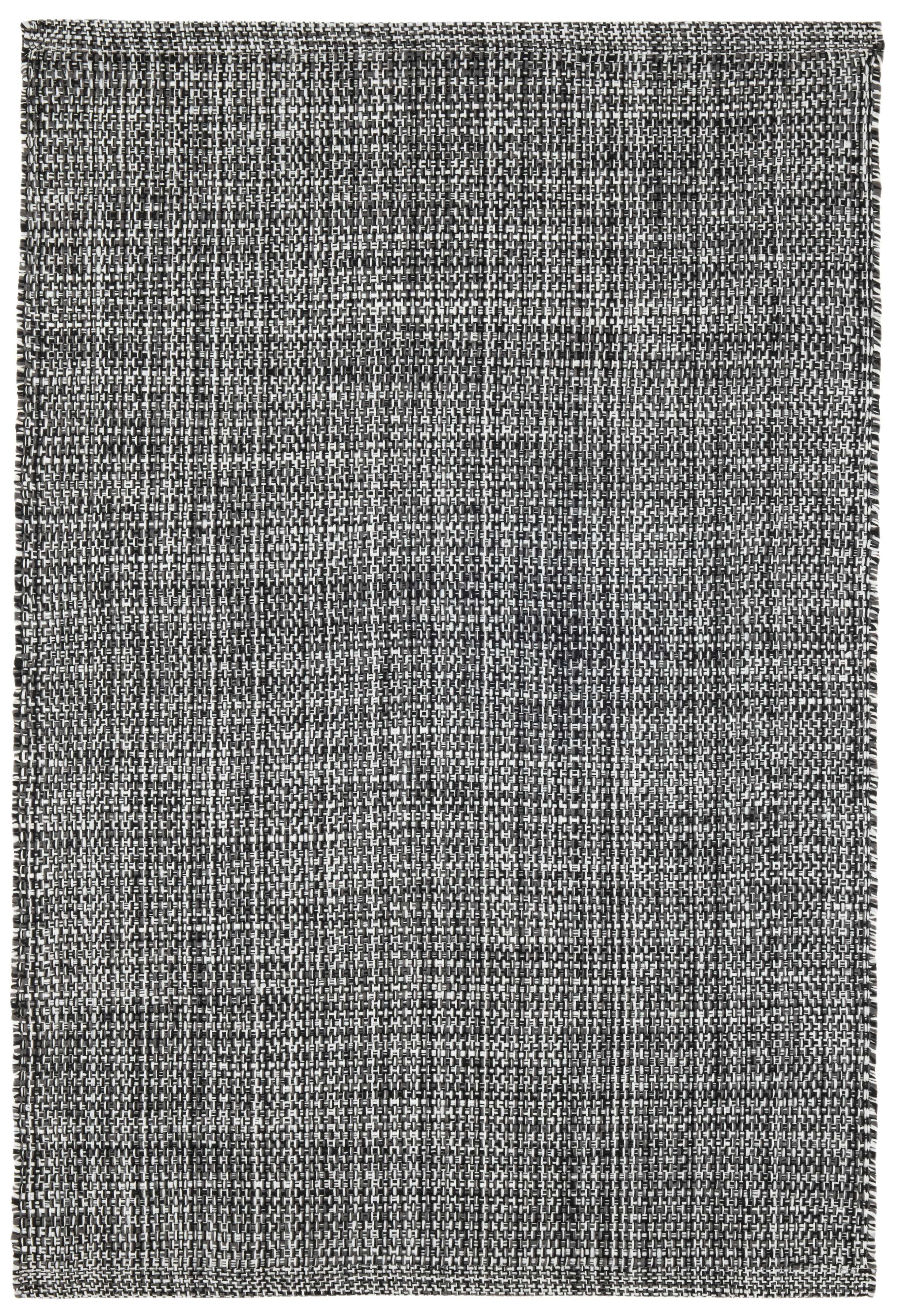 Fusion Black Handwoven Indoor/Outdoor Rug - Image 0