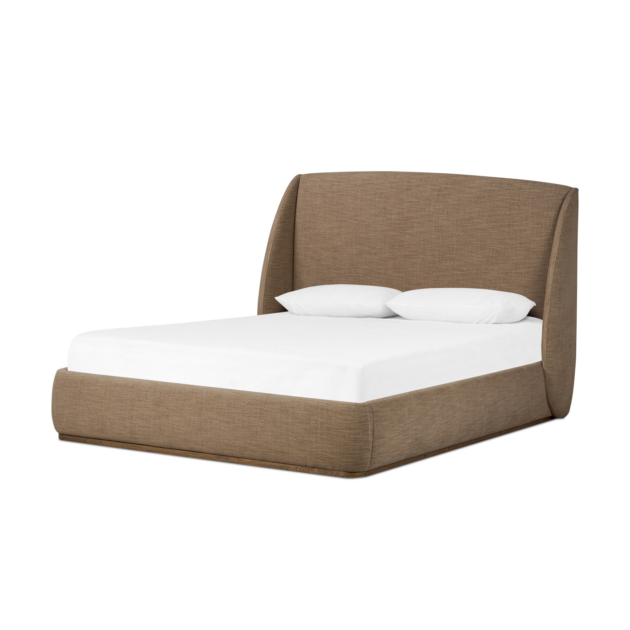 Maeve Upholstered Bed - Laken Taupe - Image 1
