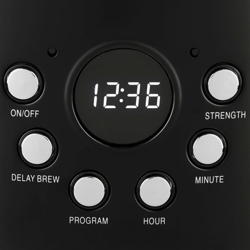 HADEN Heritage Black and Chrome 12-Cup Programmable Coffee Maker - Image 3