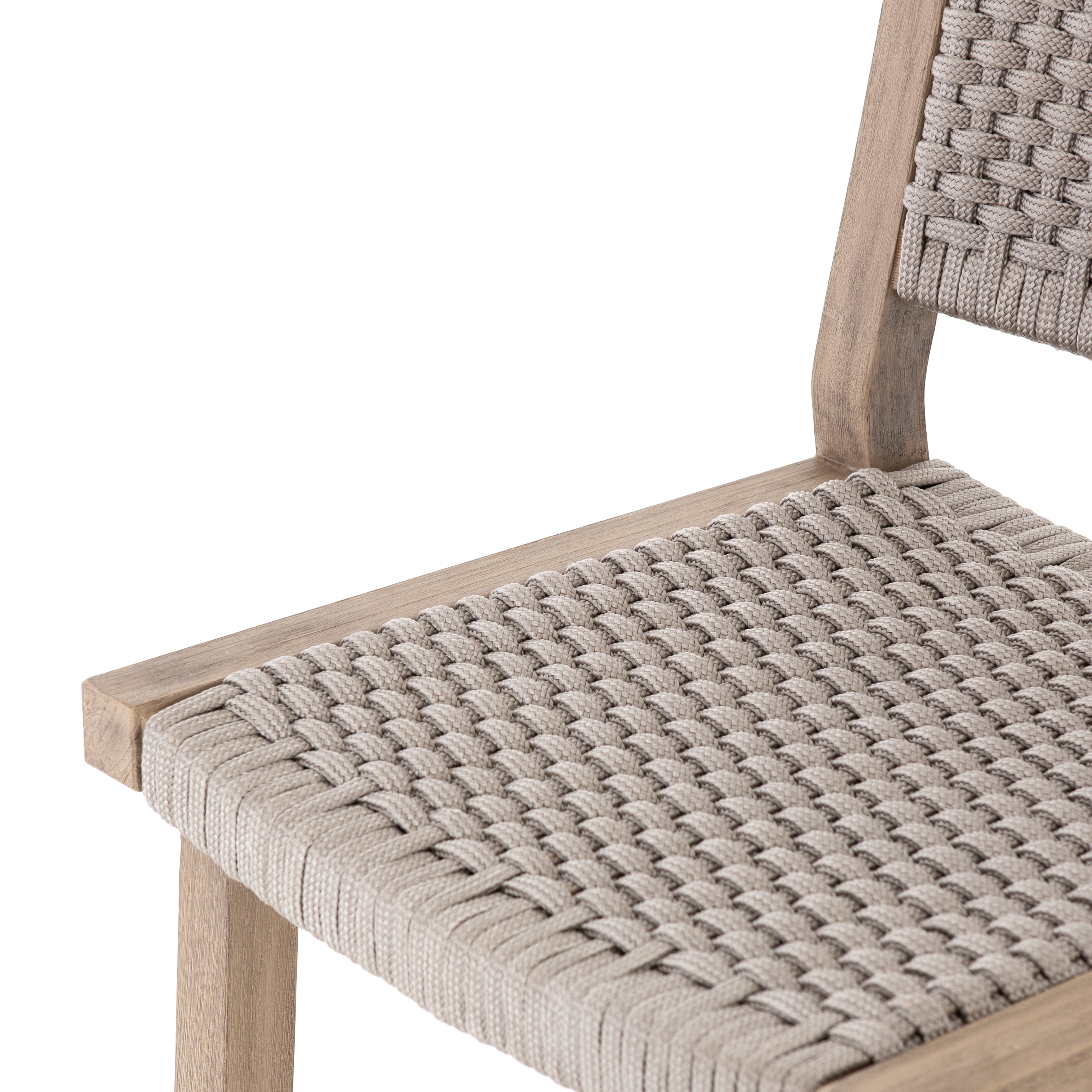 Delano Outdoor Bar + Counter Stool - Thick Grey Rope - Image 10