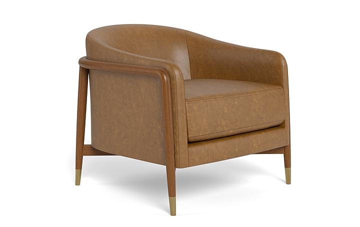 Blake Leather Accent Chair - Image 1