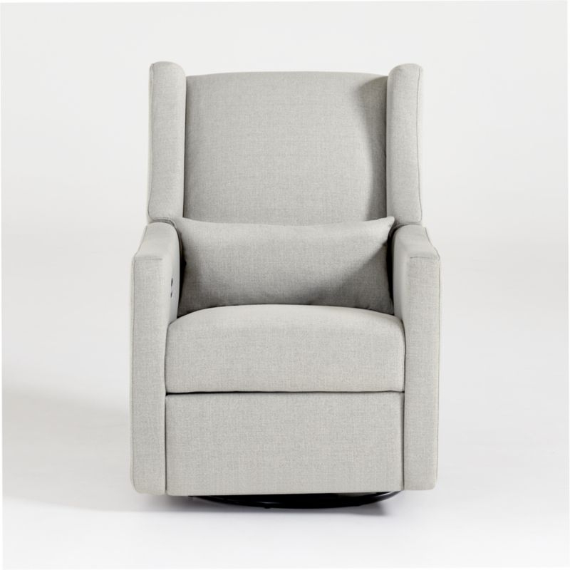 Babyletto Kiwi Gray Power Recliner in Eco-Performance Fabric, Twill - Image 2