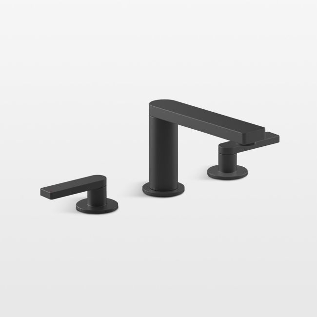 Kohler ® Composed ® Widespread Matte Black Bathroom Sink Faucet<br /> - Image 0