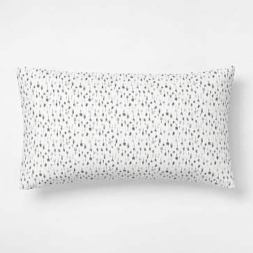 Percale Ikat Floral Sheet Set, Standard, Set of 2, Midnight - Image 3