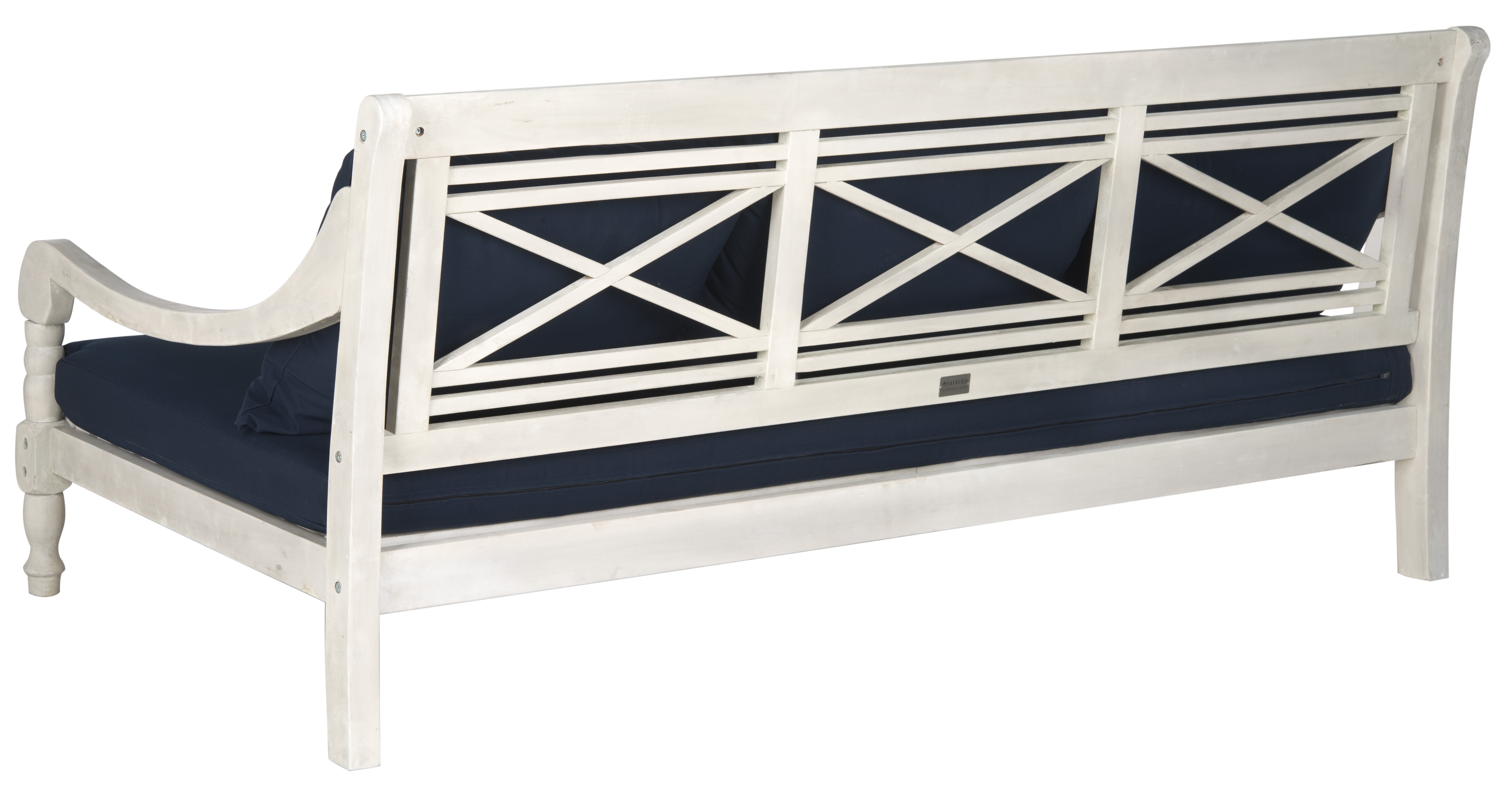 Pasadena Daybed - Antique White/Navy - Safavieh - Image 2