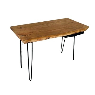 Wood And Steel Writing Desk - Image 0