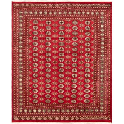 One-of-a-Kind Hovnan Hand-Knotted 2010s Bokhara Beige/Red/Brown 8' x 9'7" Wool Area Rug - Image 0