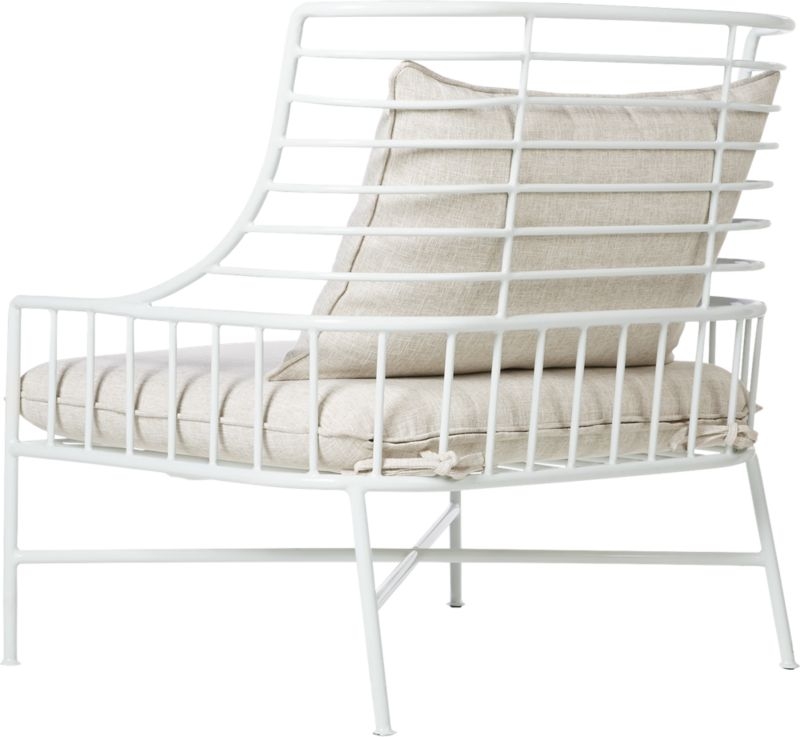 Breton White Metal Chair - Image 4