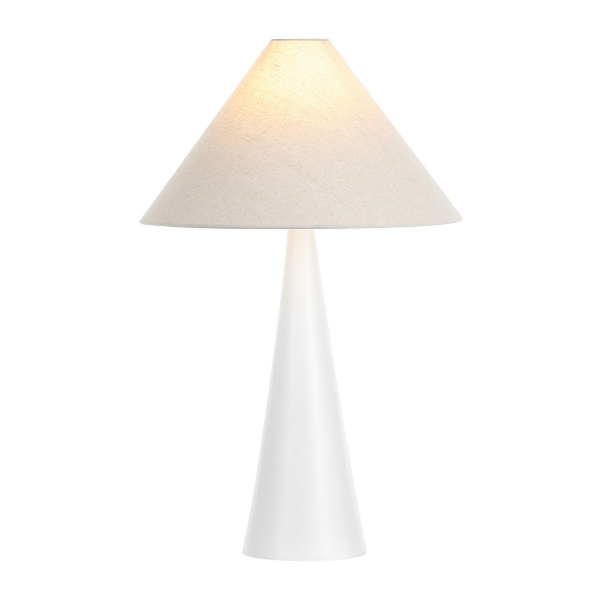 Kimora 26.5 Inch Table Lamp - White / Oatmeal - Safavieh - Image 3