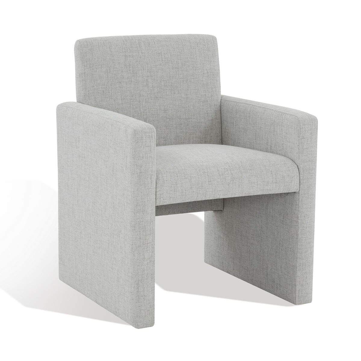Maisey Linen Dining Chair - Light Grey - Image 2