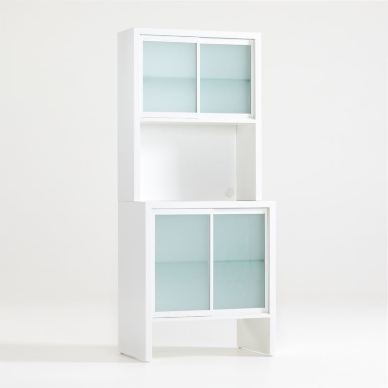 Stad Small Space Cabinet with Hutch - Image 1