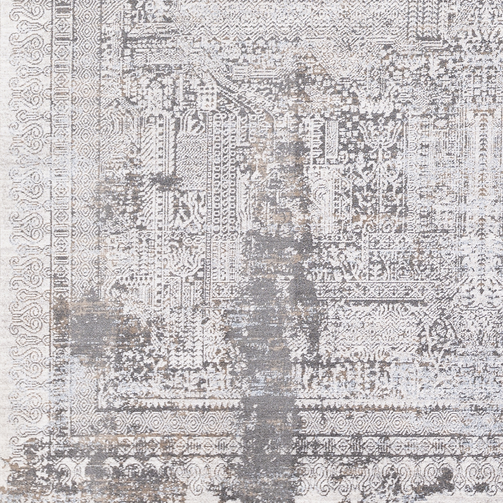 Couture Gray Indoor 2' x 2'11" Machine Woven Rug - Image 1
