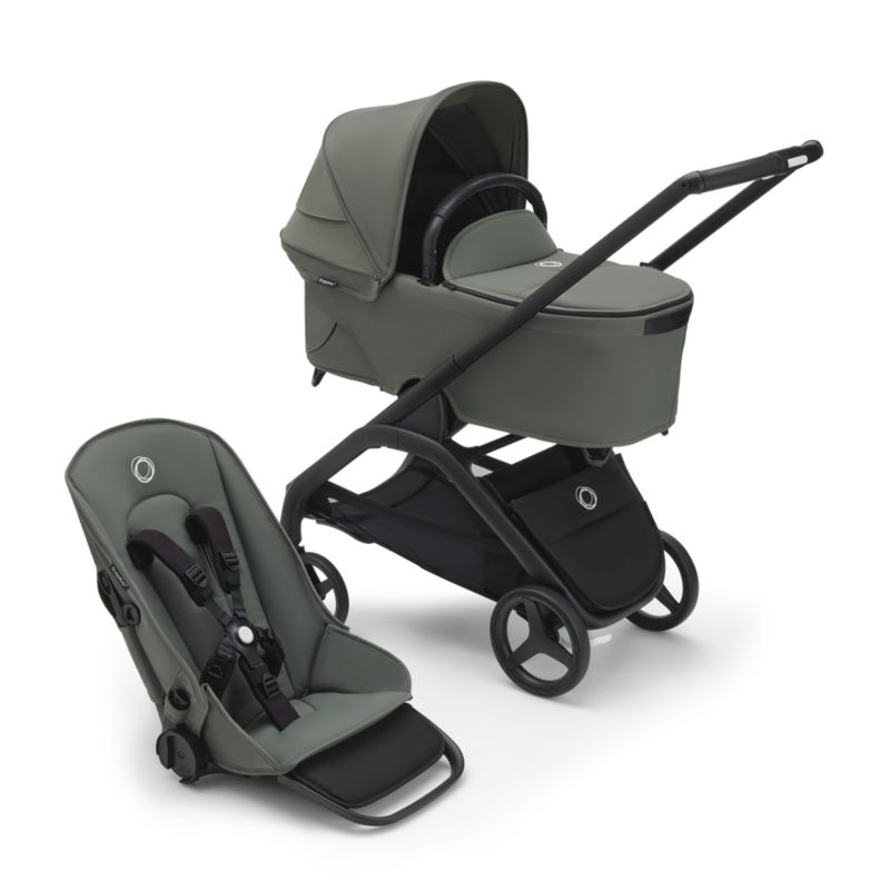 Bugaboo Dragonfly Seat Complete Forest Green with Black Frame Baby Stroller - Image 5