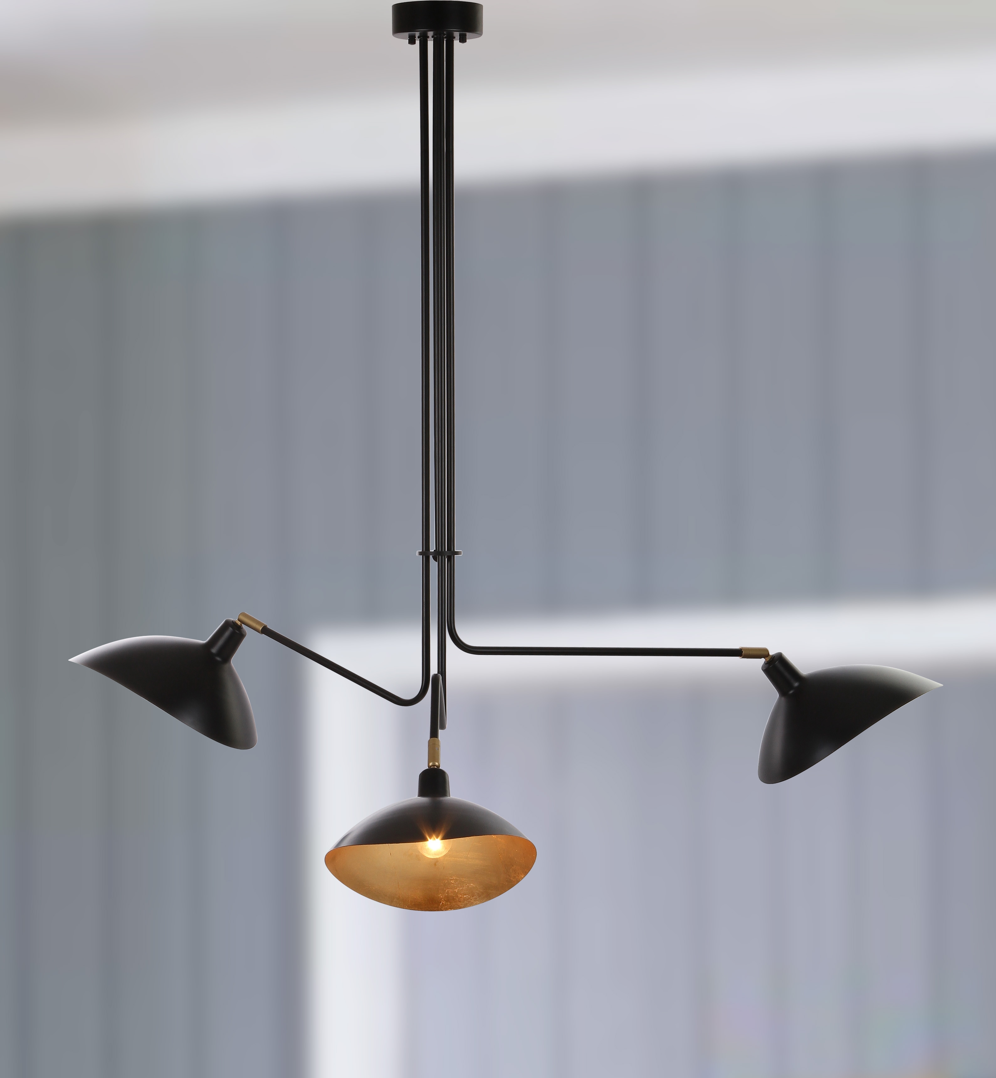 Lewis Metal Pendant Lamp - Black - Image 3