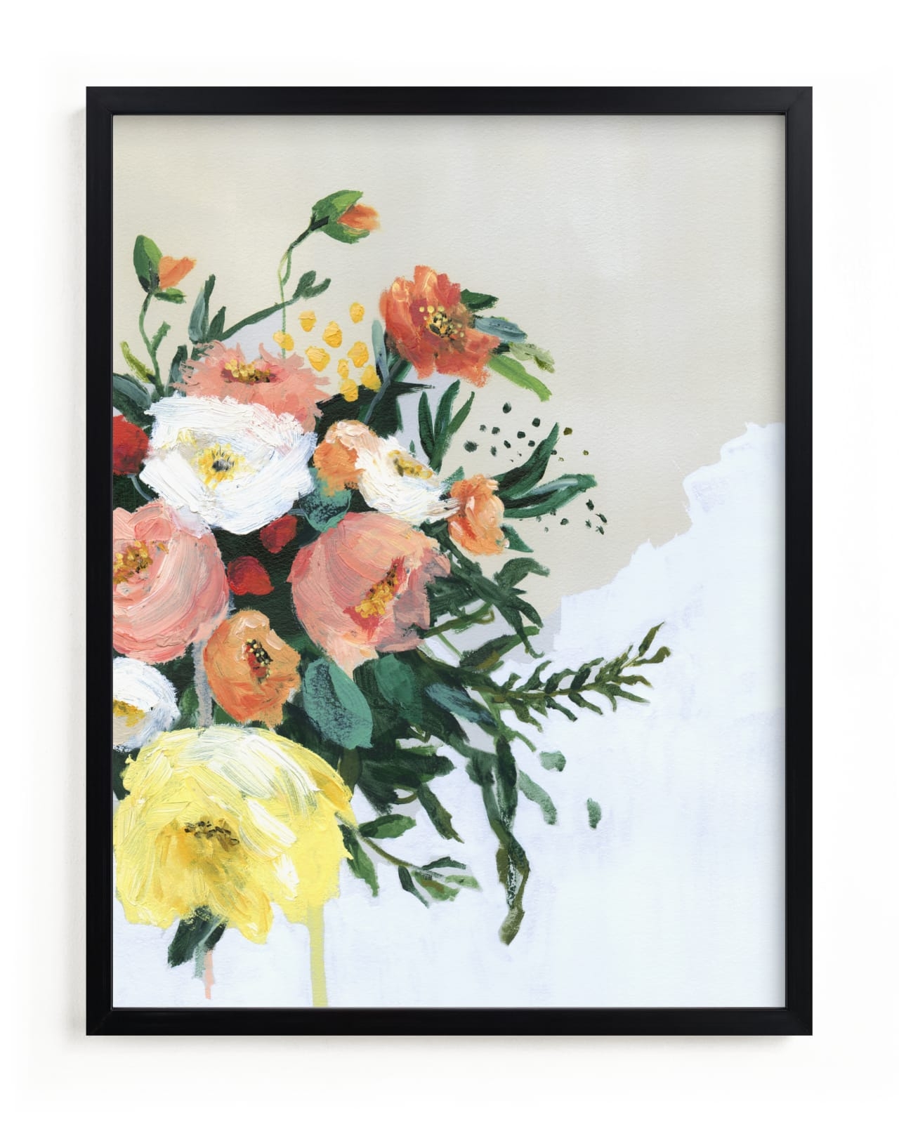 Peach And Yellow Peony Limited Edition Fine Art Print 2 - Image 0
