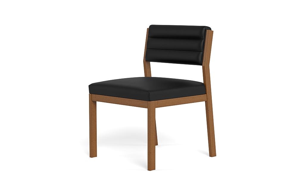 Nora Leather Upholstered Armless Chair - Image 2