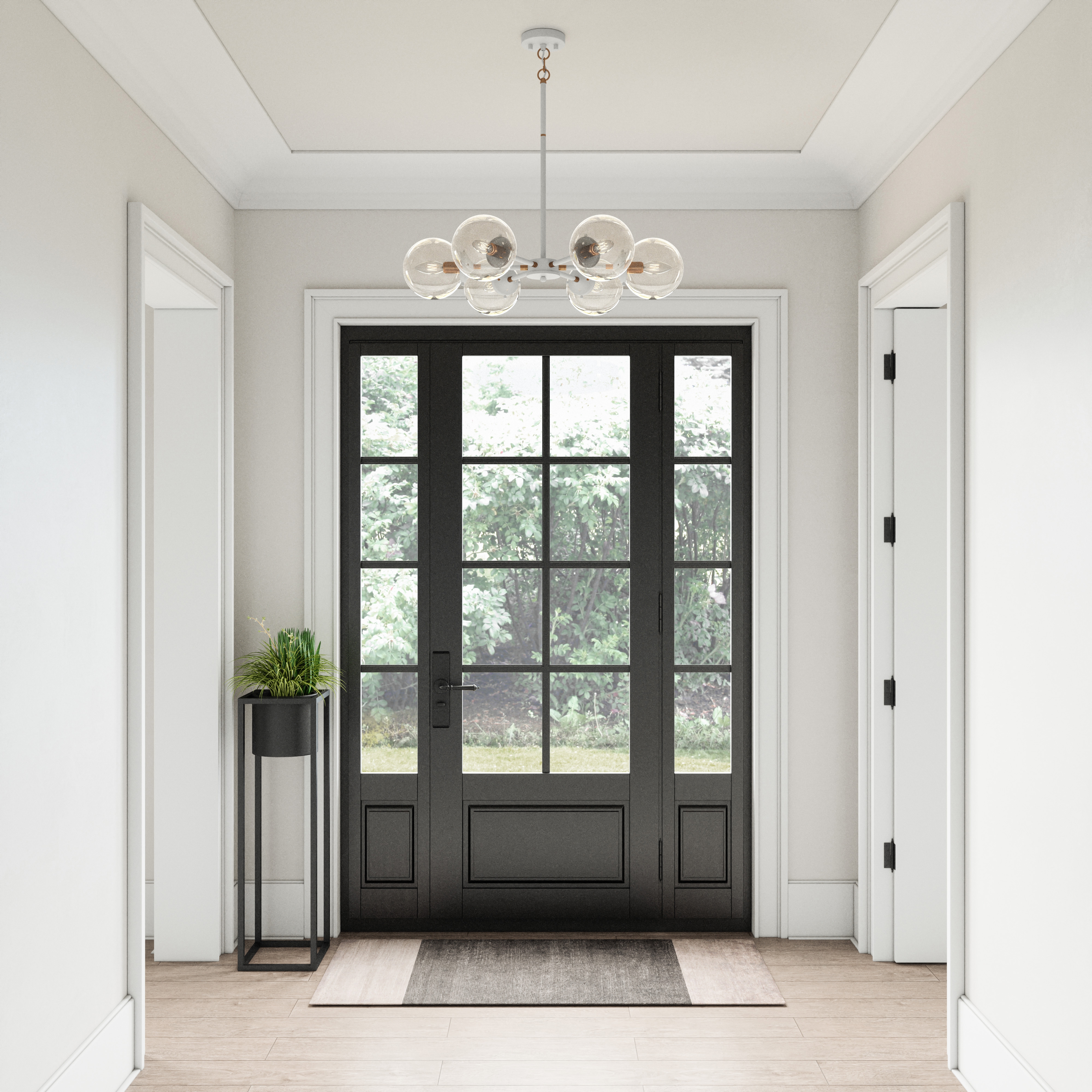 Boudreaux 28'' Wide 6-Light Chandelier - Matte White - Image 5