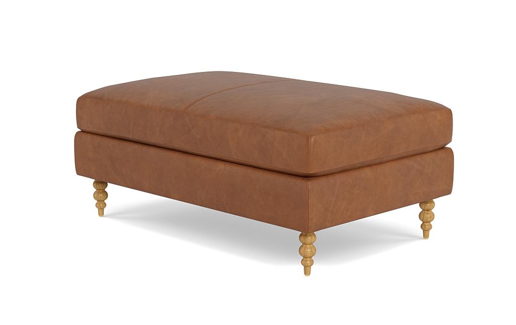 Sloan Leather Ottoman - Image 2