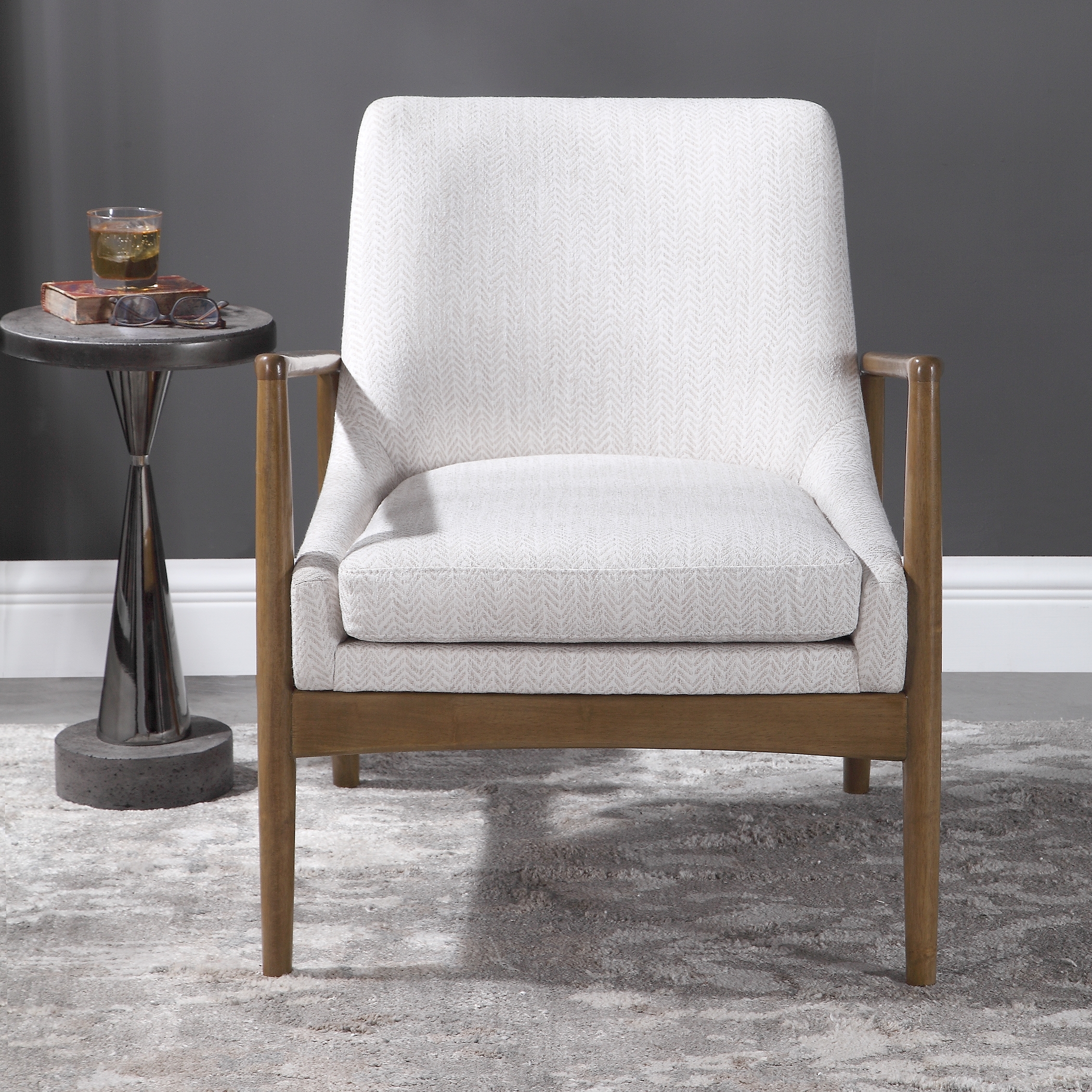 Bev Accent Chair, White - Image 3