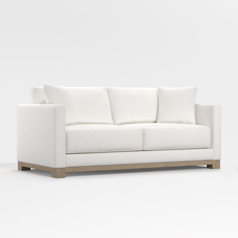 Gather Wood Base 77" Apartment Sofa - Image 1