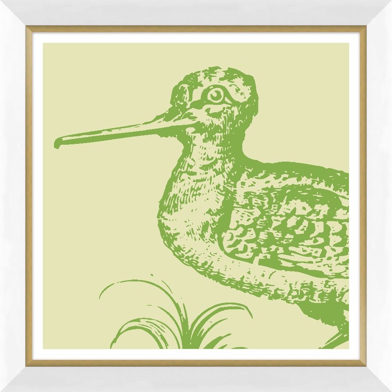 Soicher Marin Finn and Ivy 'Greenery Aviary 2' - Picture Frame Painting on Paper - Image 0