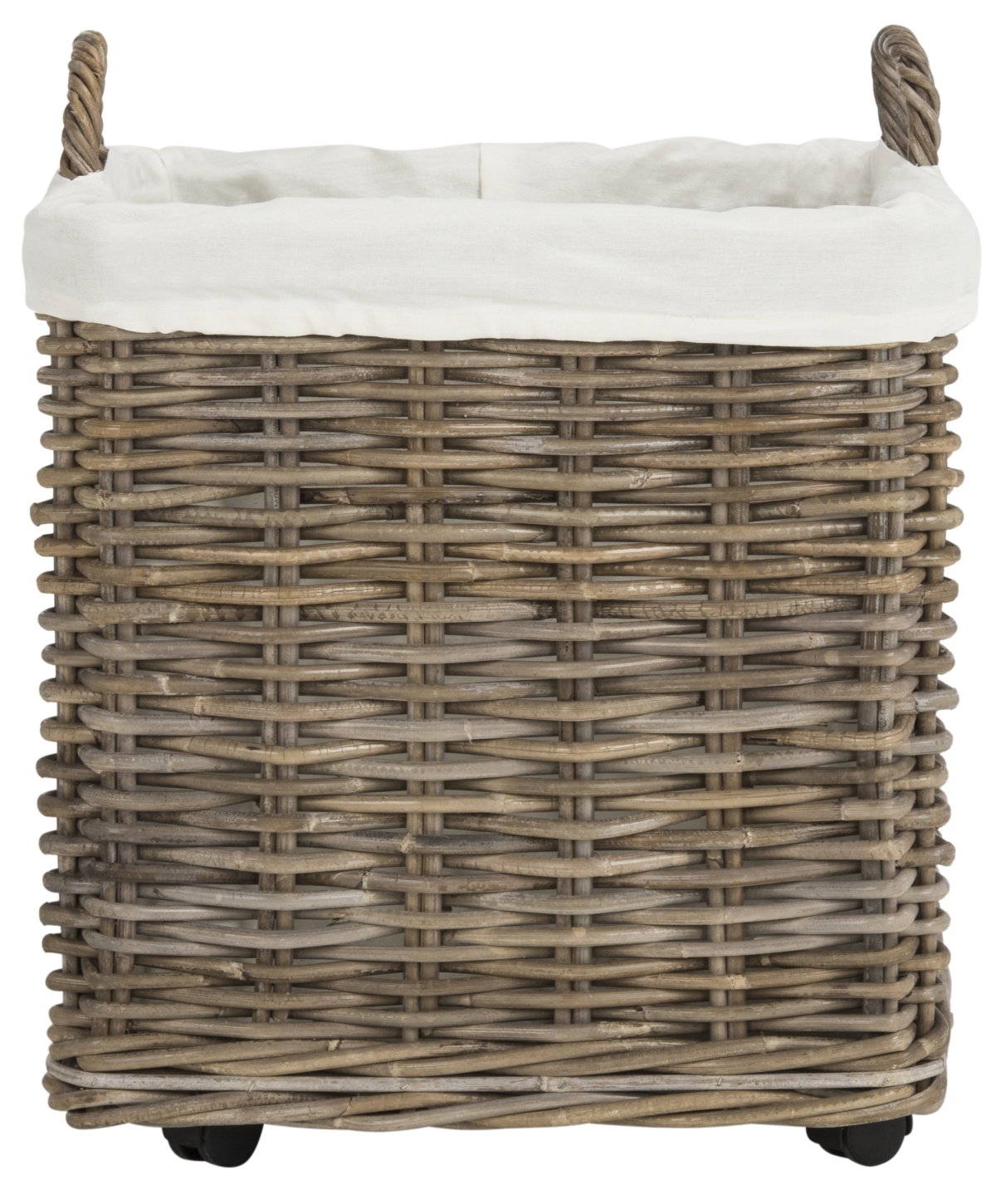 Amari Wheel Basket - Natural - Safavieh - Image 0