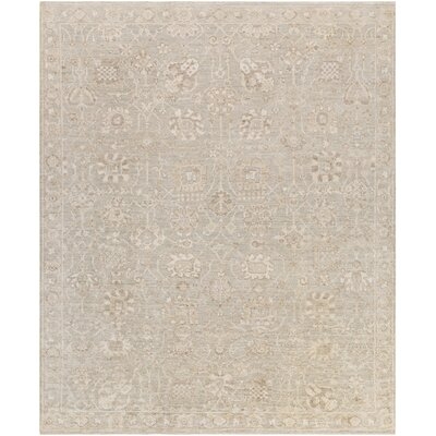 Callington Oriental Hand-Knotted Brown Area Rug - Image 0