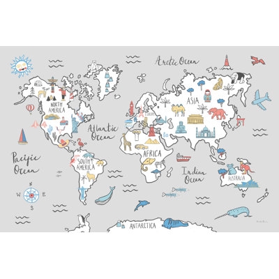 World Map Pastel - Image 0