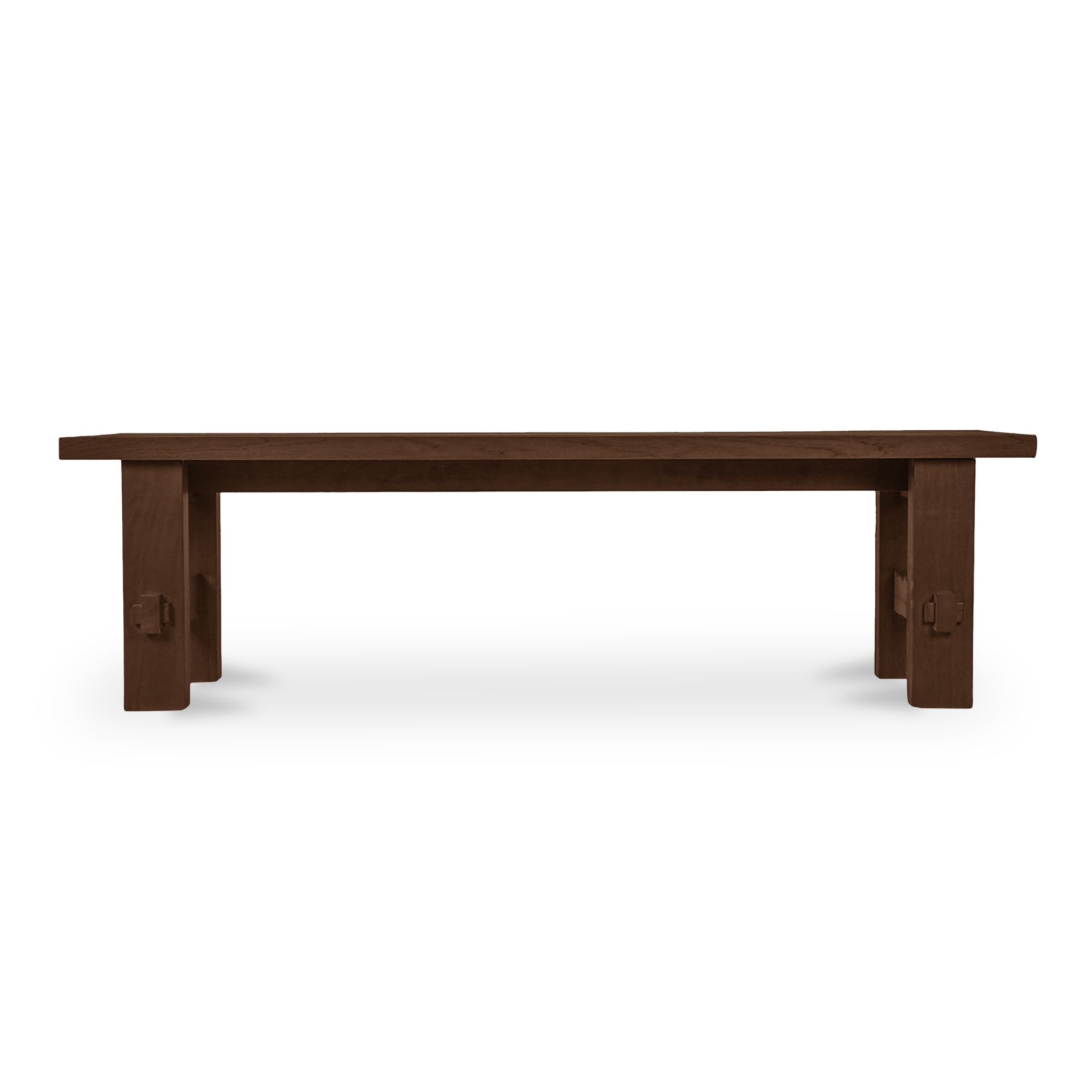 Esmond Outdoor Dining Bench Brown - Image 0