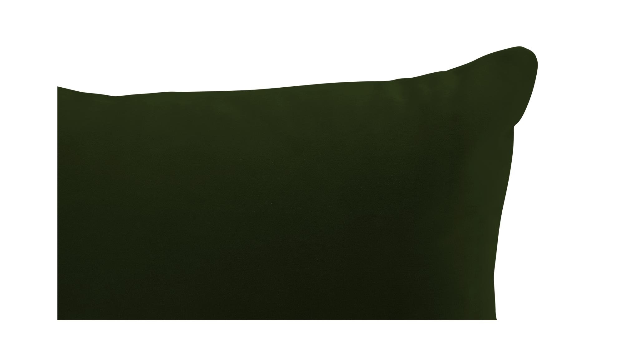 Green Minka Mid Century Modern Lumbar Pillow - Royale Forest - Image 1