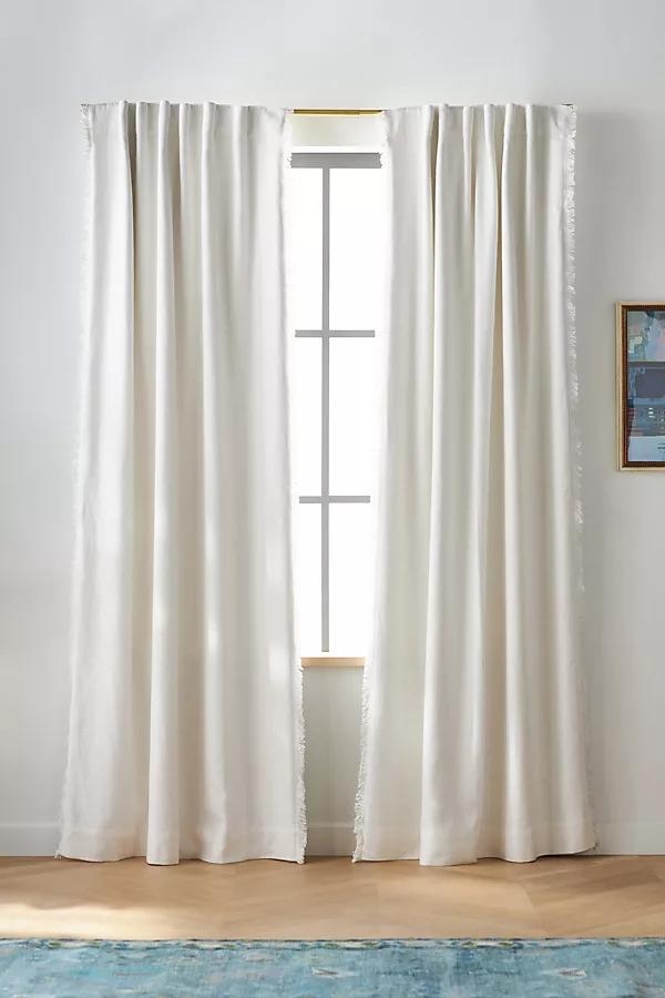 Luxe Linen Blend Woven Blackout Curtain - Image 0