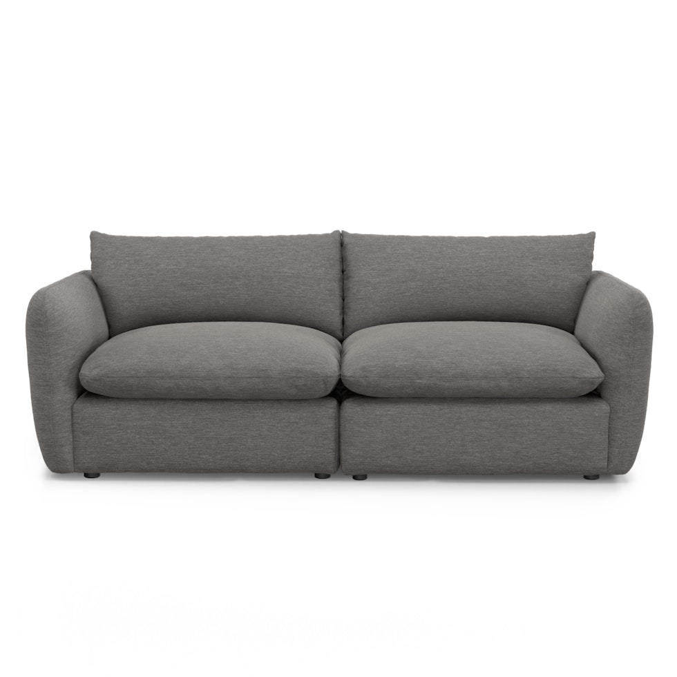 Leigh 92" Modular Sofa - Silver Gray - Image 0