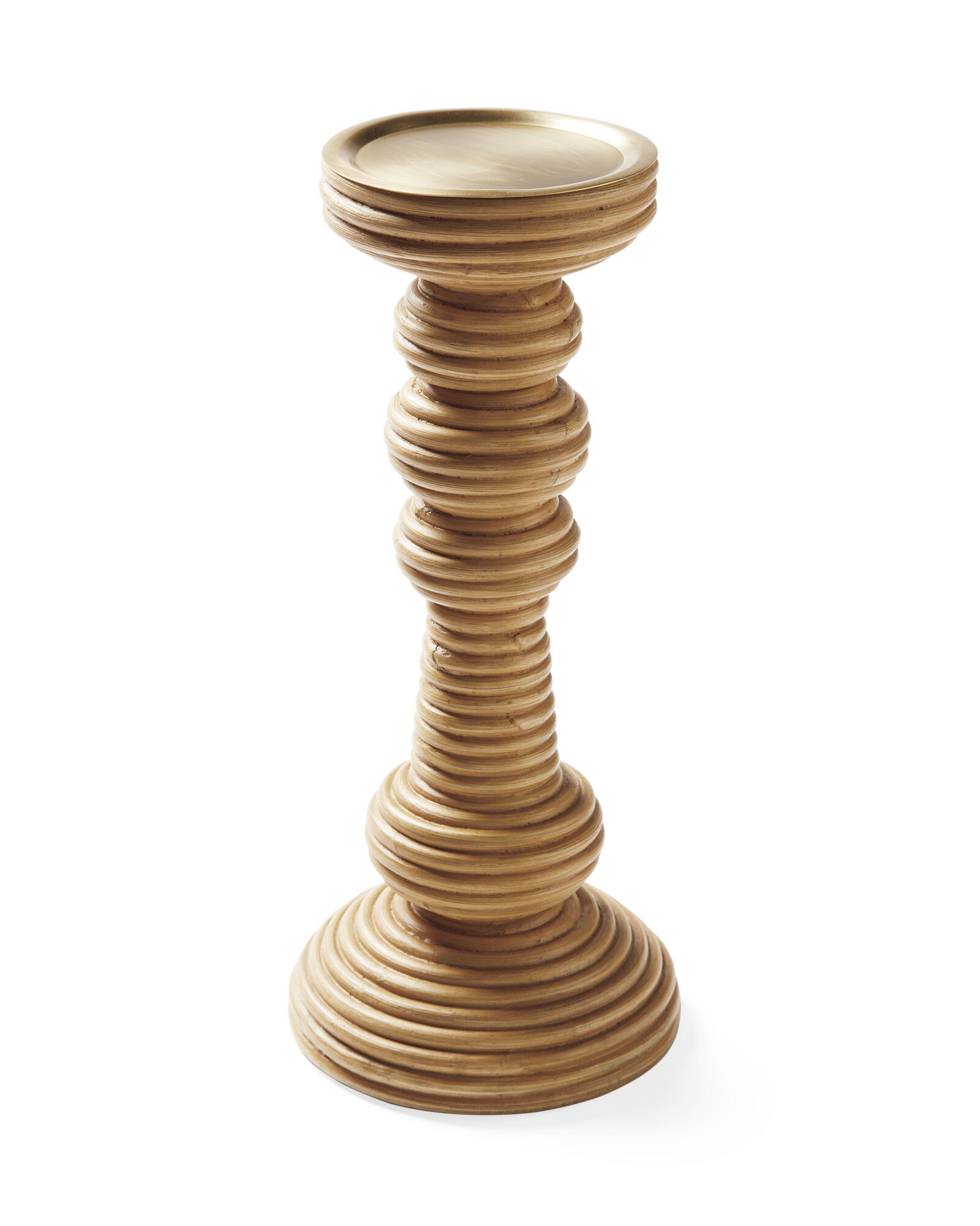 Carmel Rattan Candlestick - Image 0