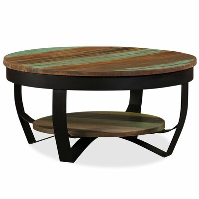 Leawood Cross Legs Coffee Table with Storage - Image 0