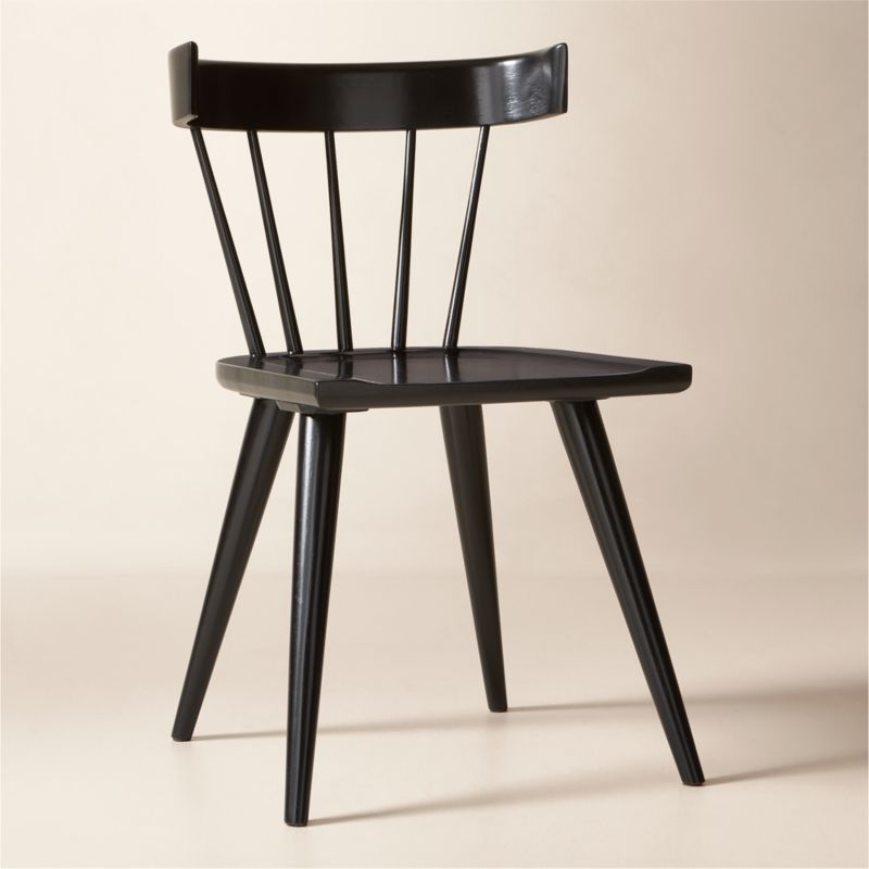 Essential Black Wood Dining Chair by Paul McCobb - Image 1