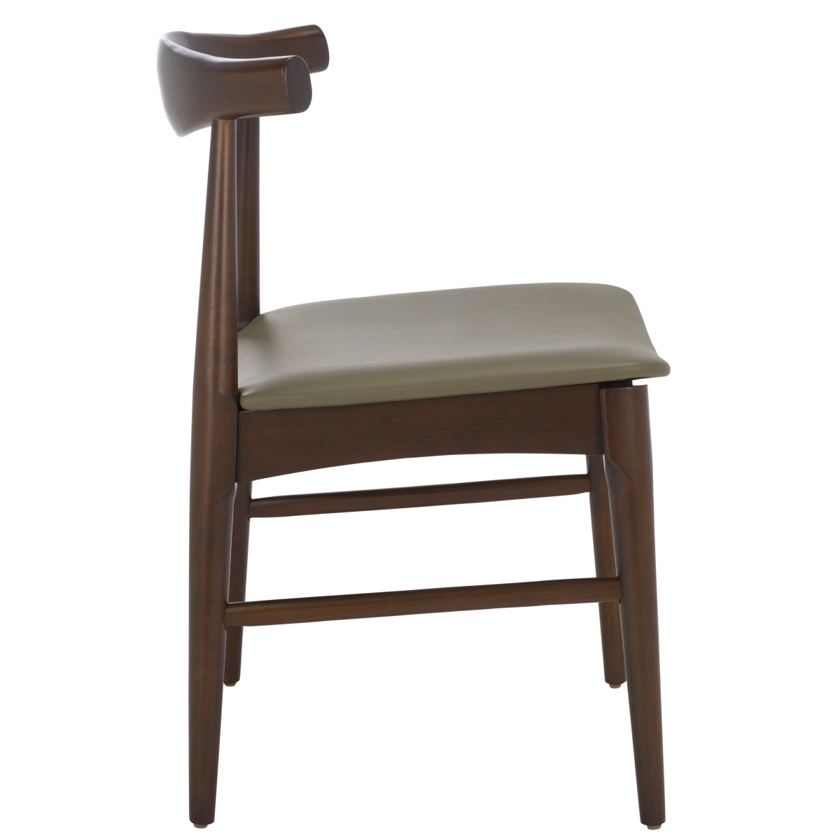 Elbow Dining Chair - Olive / Espresso - Image 6