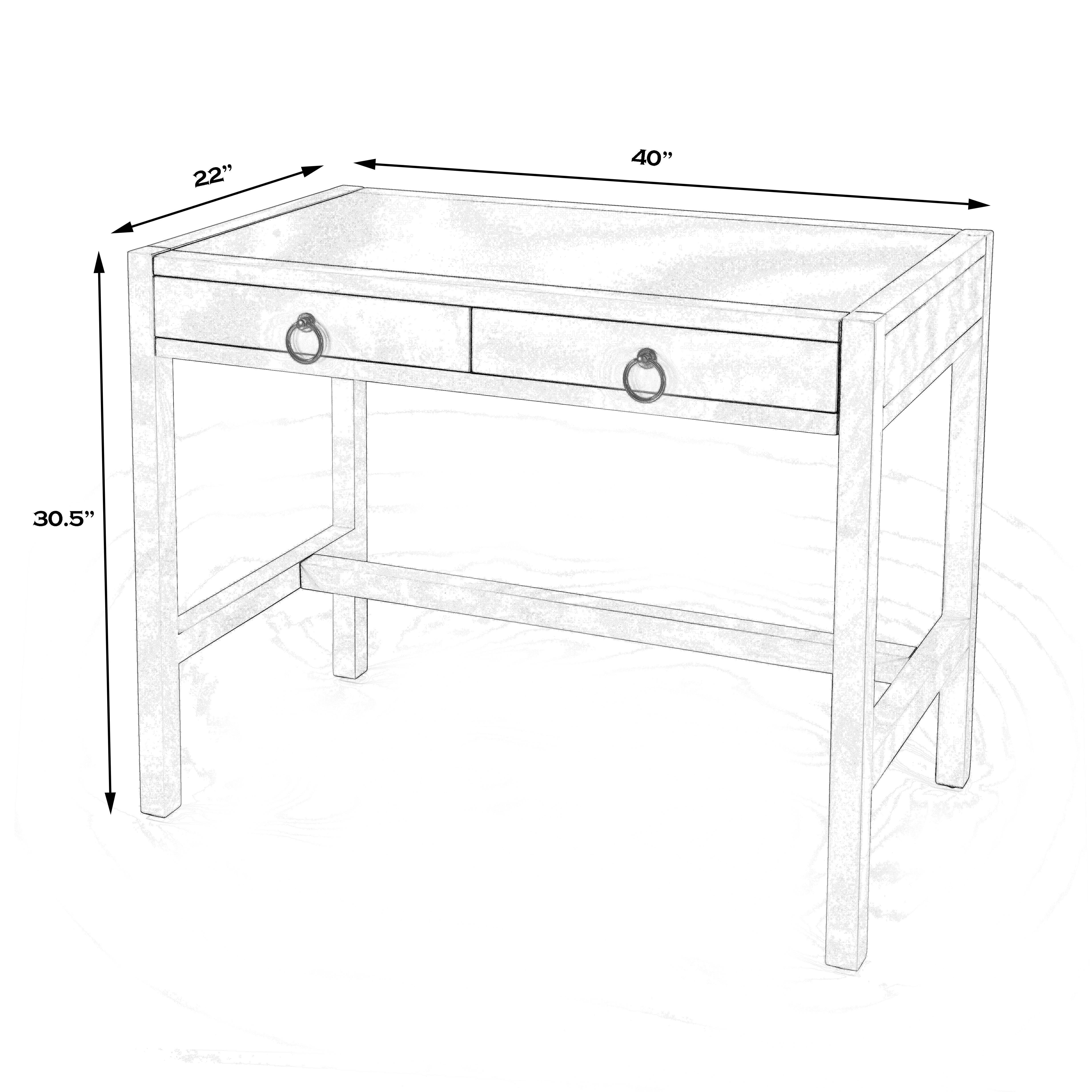Lark Navy Blue Desk - Image 2