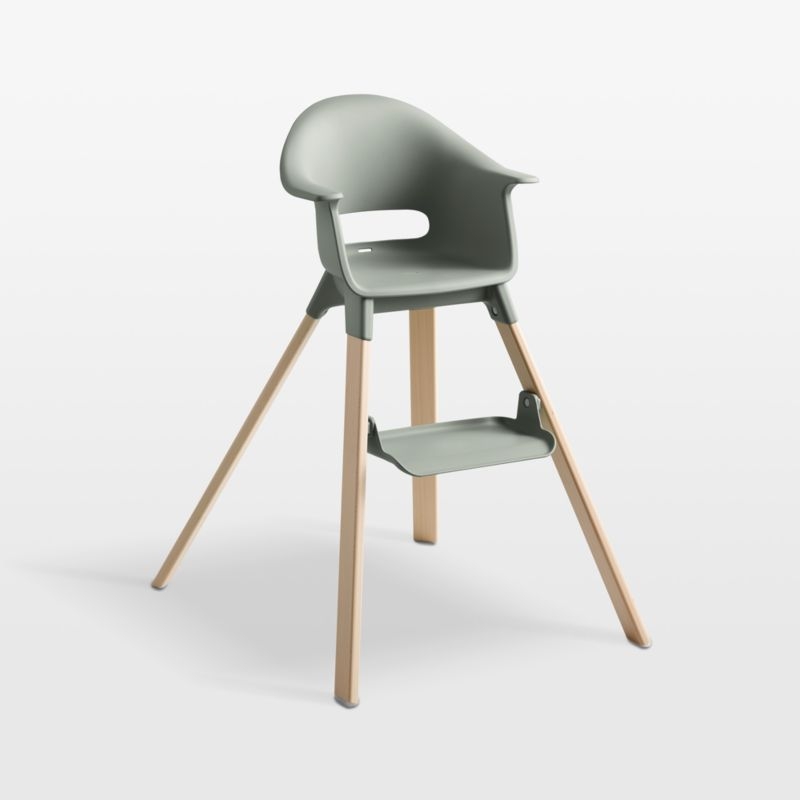 Stokke® Clikk Glacier Green High Chair with Adjustable Footrest - Image 1