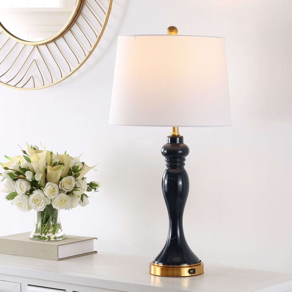 Cayson Table Lamp - Navy/Gold - Safavieh - Image 8
