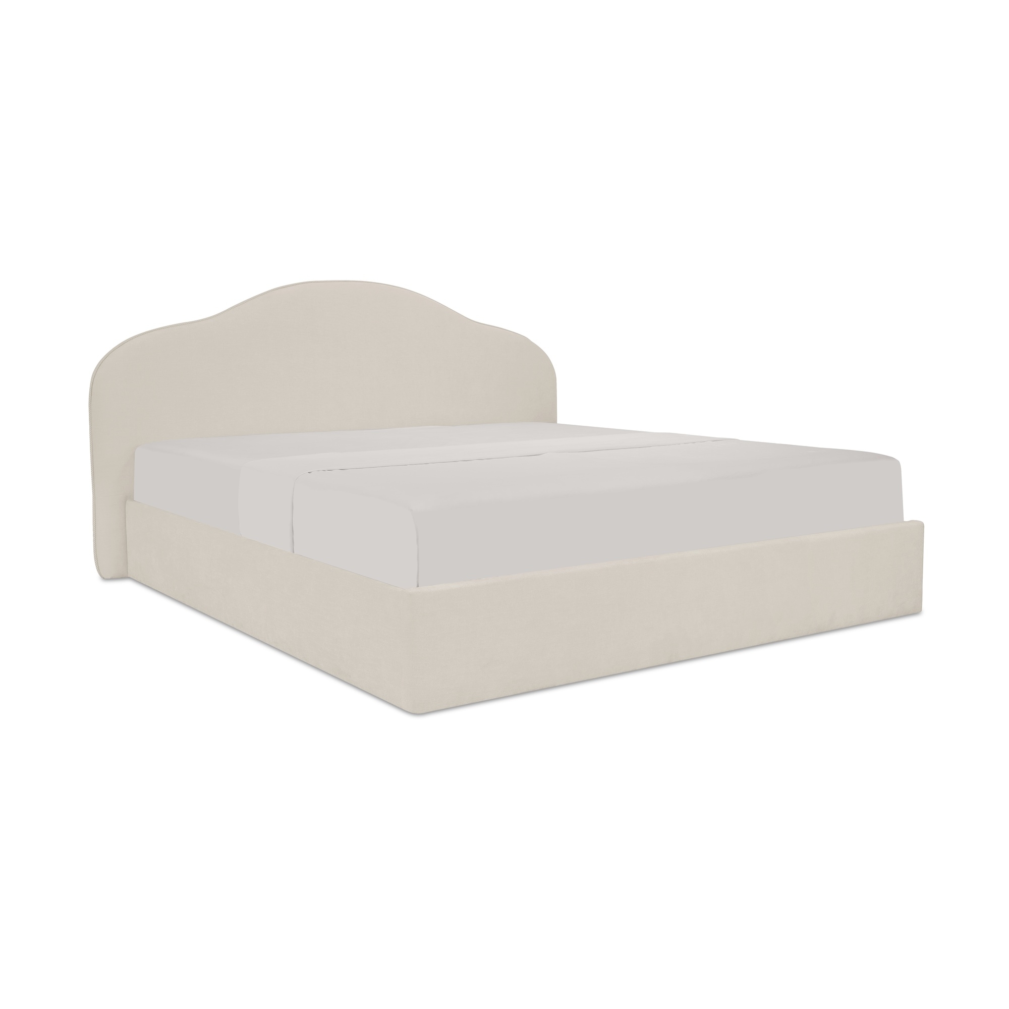 Maggie King Storage Bed Cream - Image 1