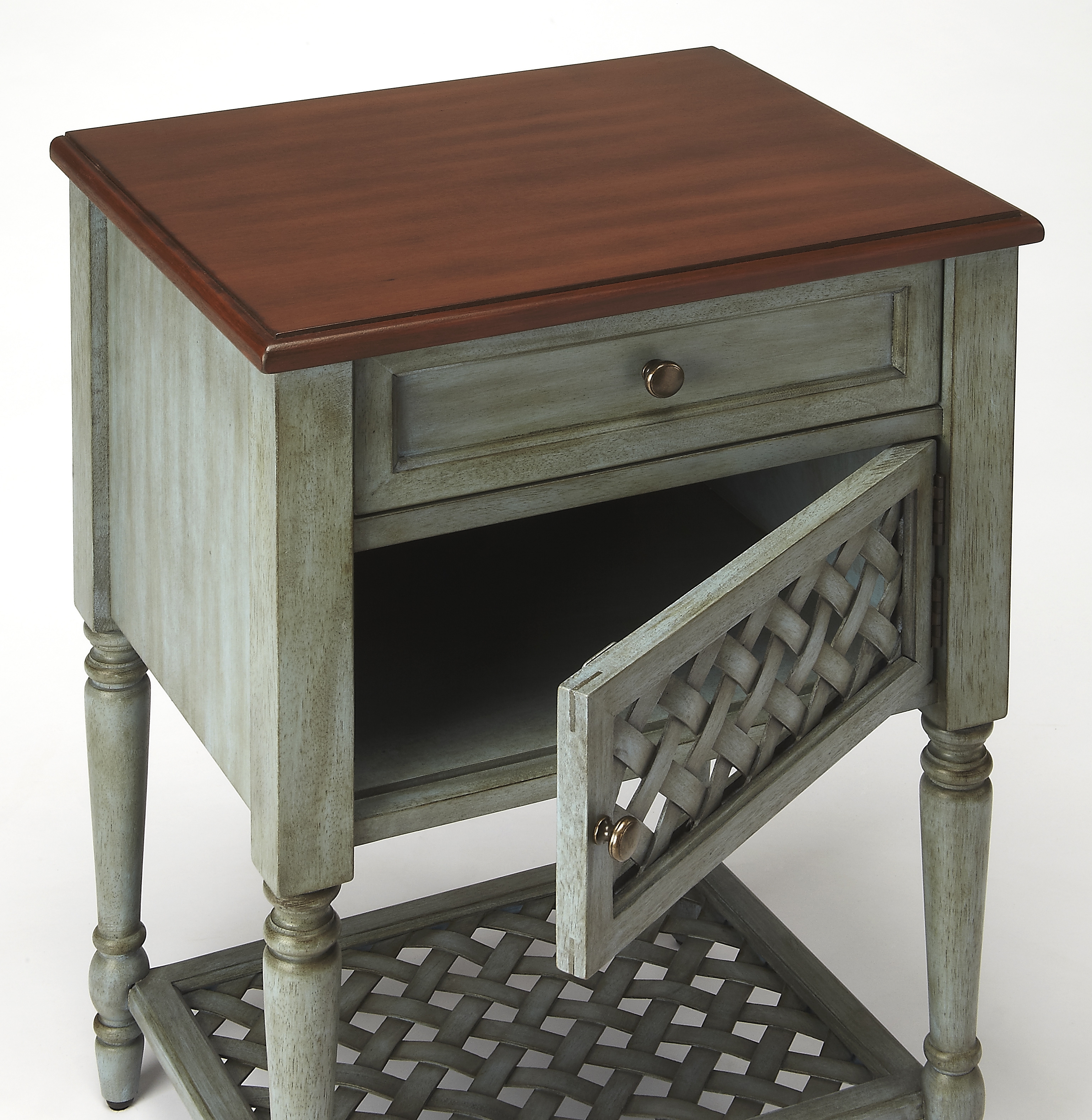 Chadway Rustic Green End Table - Image 2