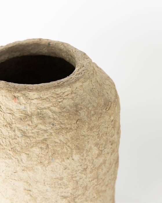 Hand Molded Paper Mache Vase, Medium - Image 4