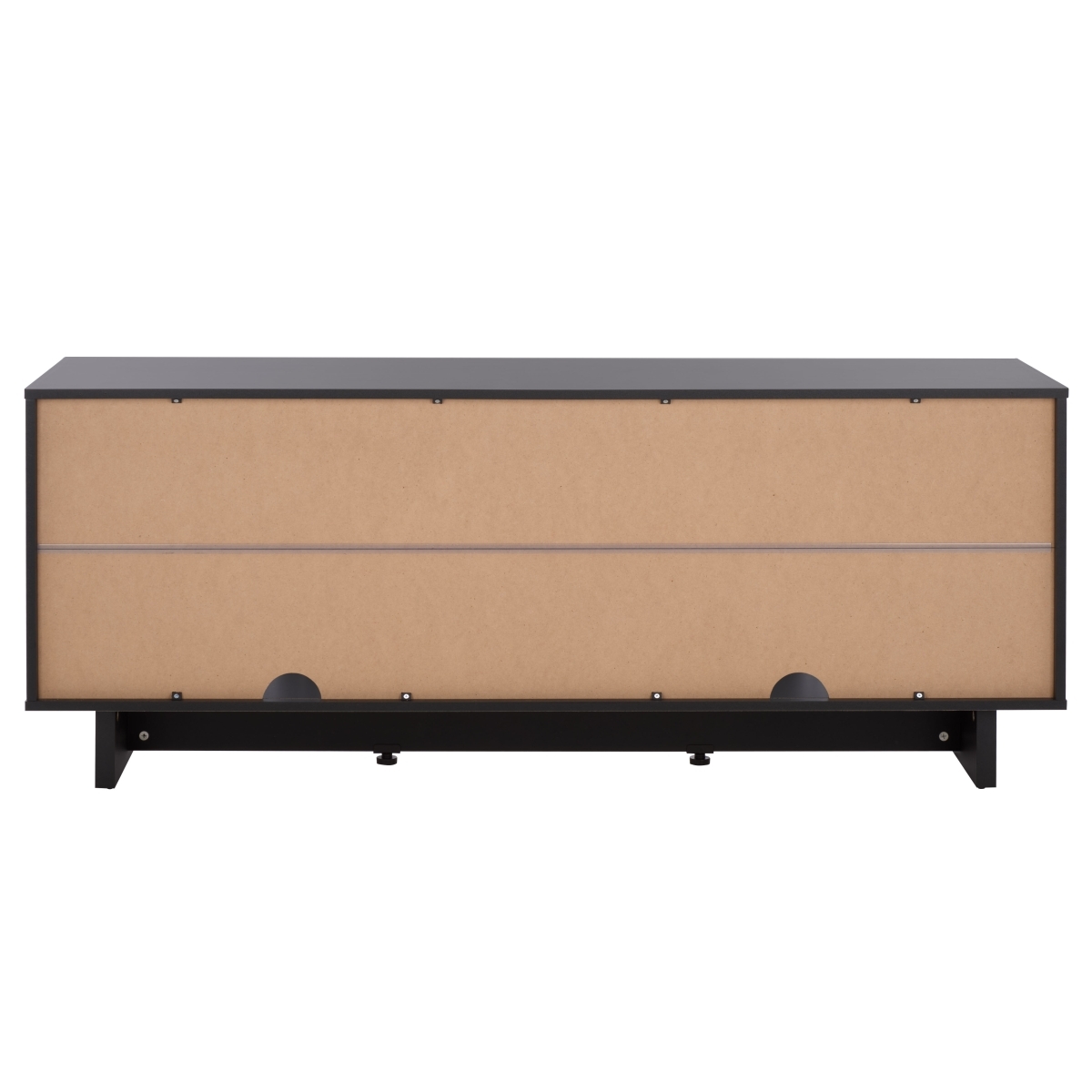 Quaid 4 Door Sideboard/Media Stand - Black / Brass - Safavieh - Image 9